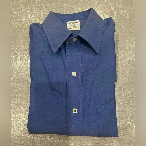 Men's Blue Dress Shirt - Picture 1 of 7